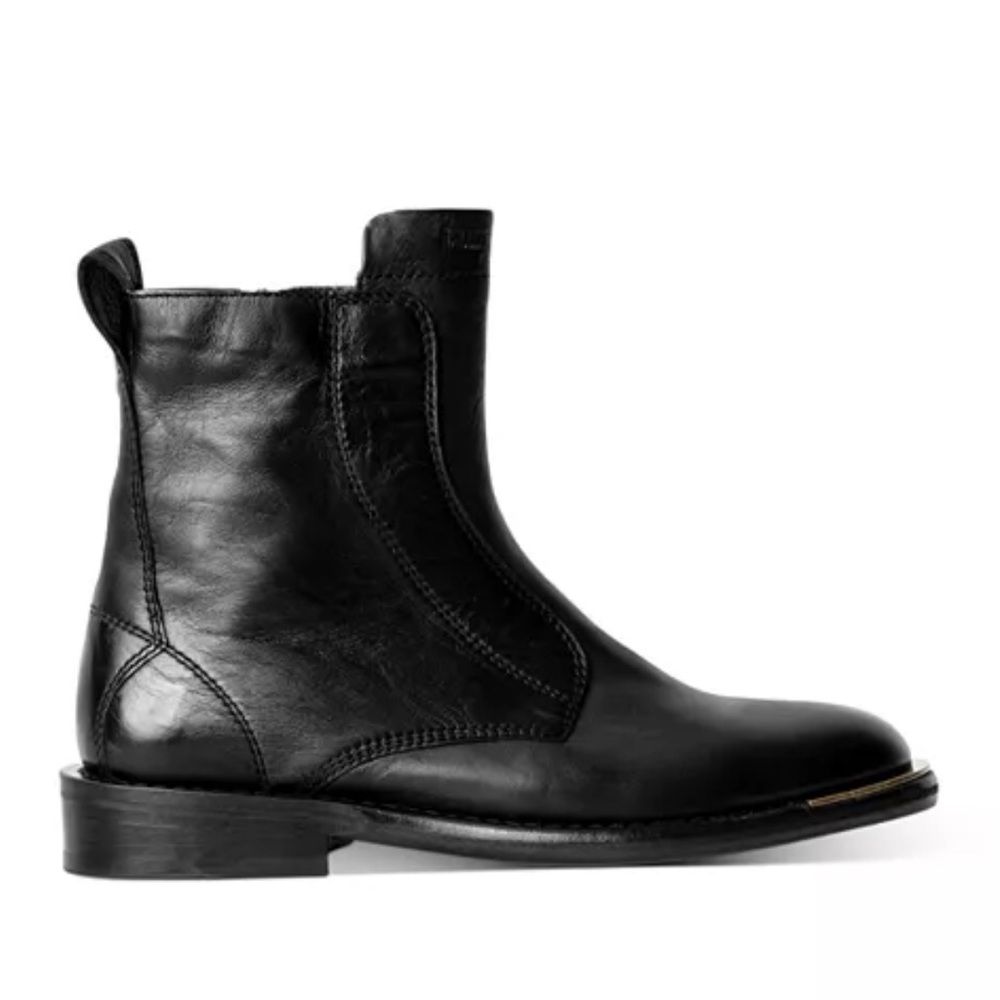 Zadig & Voltaire Laureen Metal Toe Ankle Boots NWOT Size 37 - Picture 1 of 9
